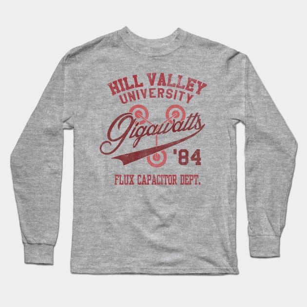 Hill Valley Gigawatts Long Sleeve T-Shirt by Arinesart